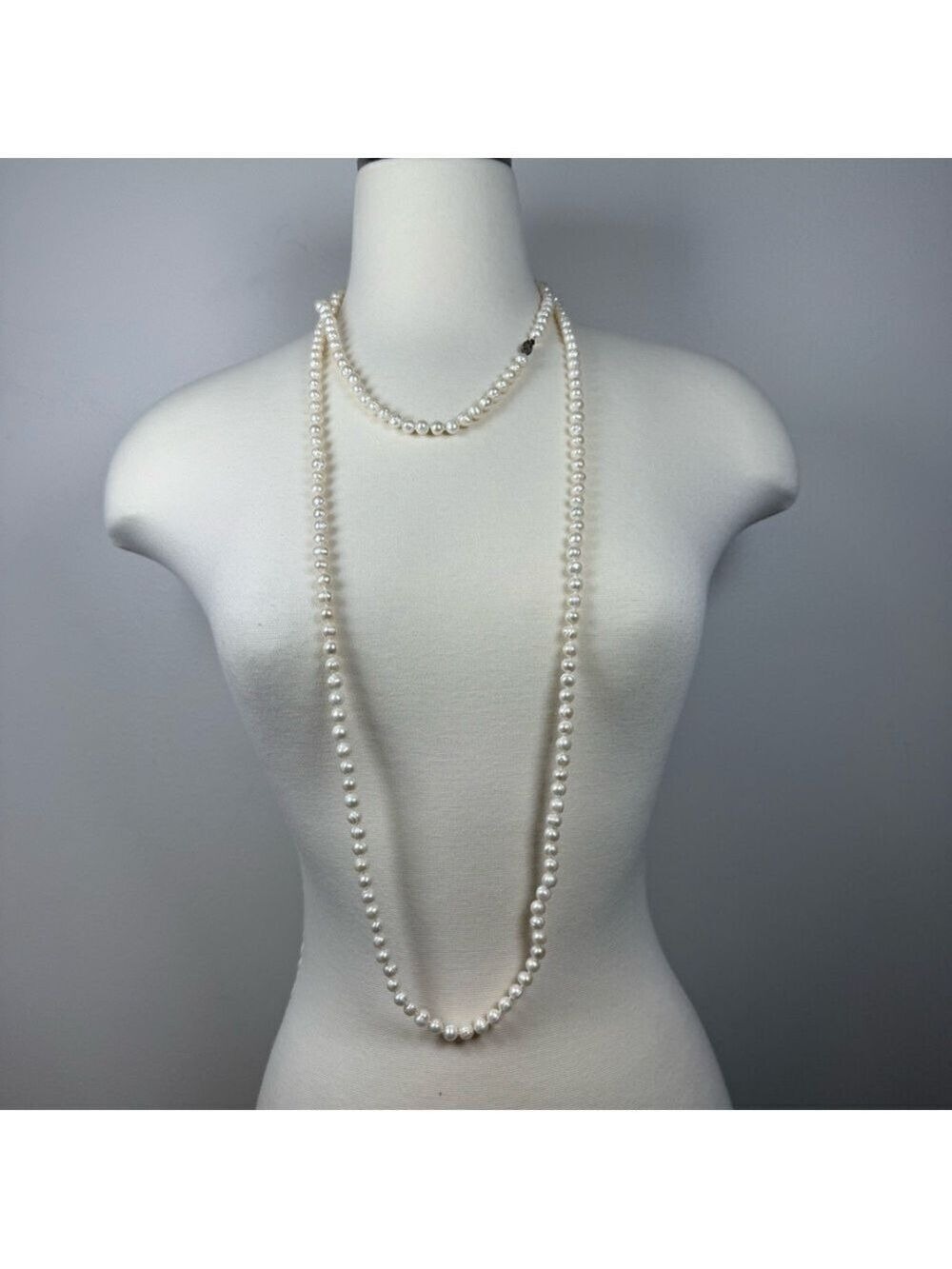 Pearl Necklace long 64” Vintage